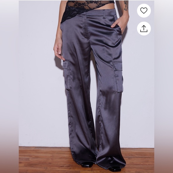 Brand new size Medium Satin Cargo pants - Picture 2 of 7